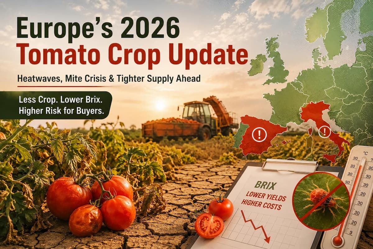 Escasez de pasta de tomate en Europa en 2026: ¿Por qué los compradores recurren a los proveedores chinos?